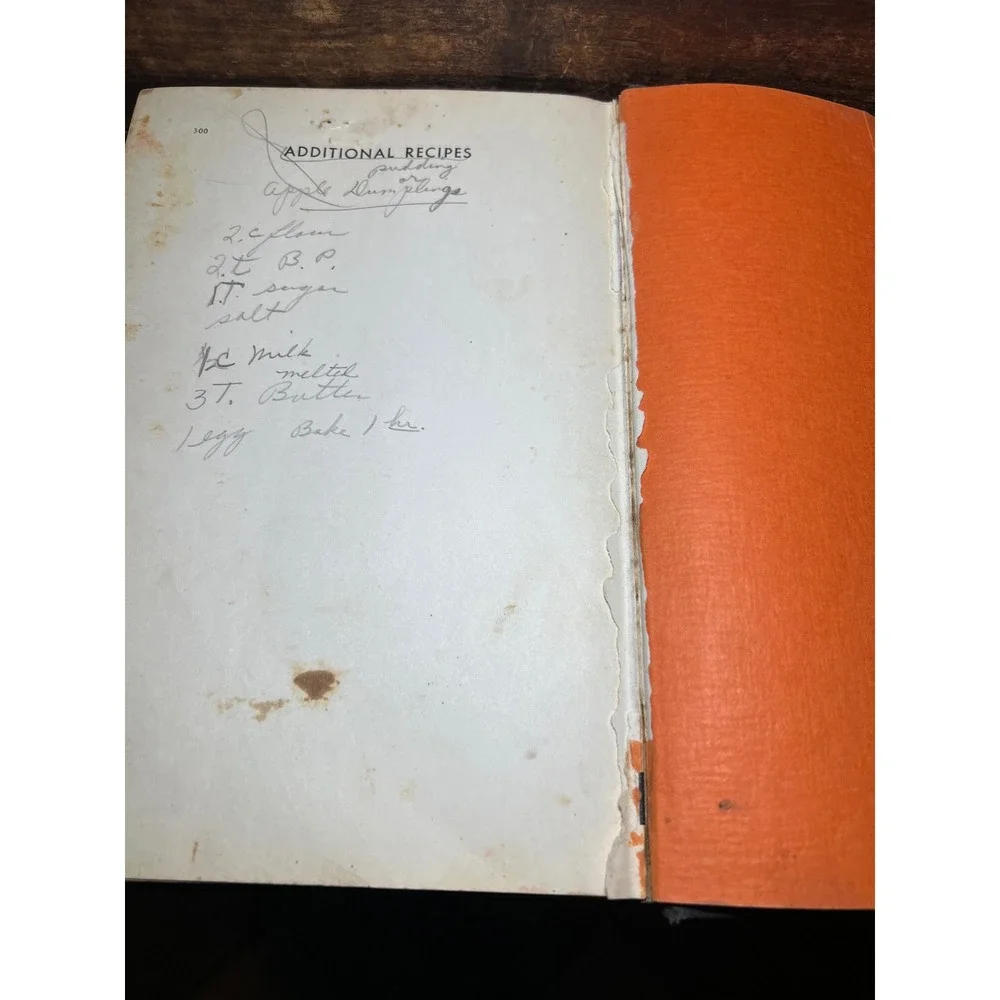 VTG The Household Searchlight Recipe Book The Household Magazine Black Orange